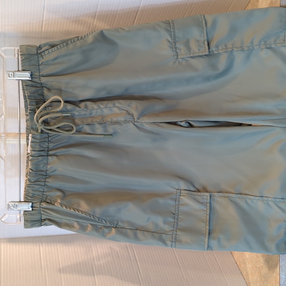 pistola Olive Green Cargo Drawstring Trousers